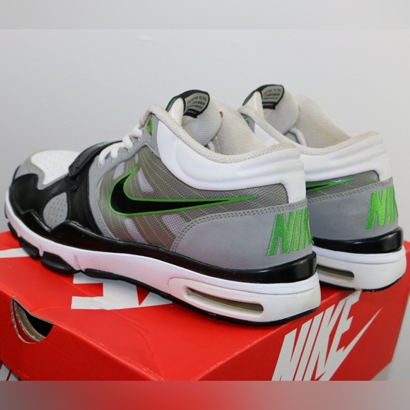 Nike Trainer 1 Low Flywire Grey Black Green Men’s Shoes Size 8 Rare Retro - Picture 11 of 16